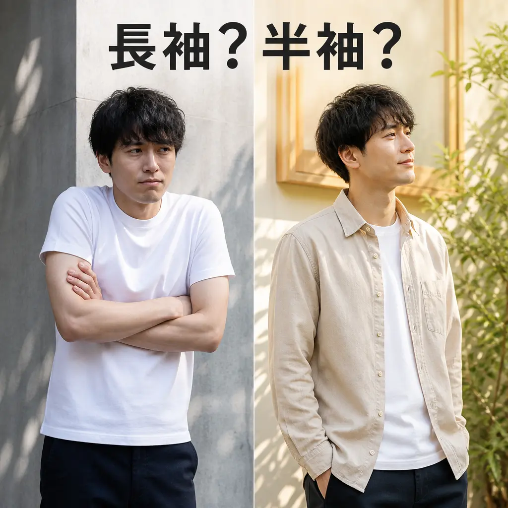22度は長袖か半袖かという最大の疑問 - 22度服装